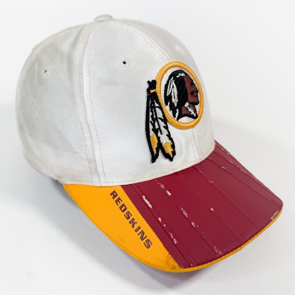 Vintage Redskins Hat Reebok NFL Distressed Rubber Brim Man Cave Display